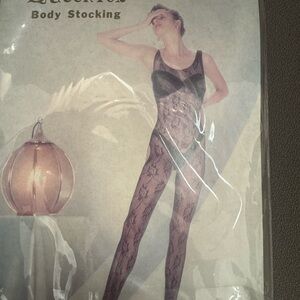 Black Lace Bodystocking
